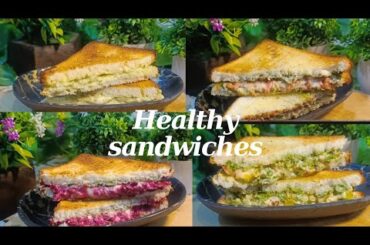 Healthy 4 Types Sandwich Recipes to Pack for Work | Healthy Lunch Ideas You Can Make in 10 Minutes