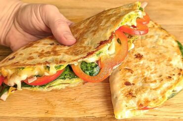 Incredibly Quick Breakfast Ready in 5 Minutes! 2 easy and delicious tortilla recipes!