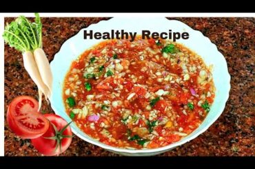 Recipe for Winter || Healthy Radish Salad Recipe|| Side dish for Rice / Chapathi || Radish Salad