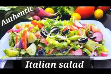 Professional Italian Salad Recipe - #FlavorofHeaven