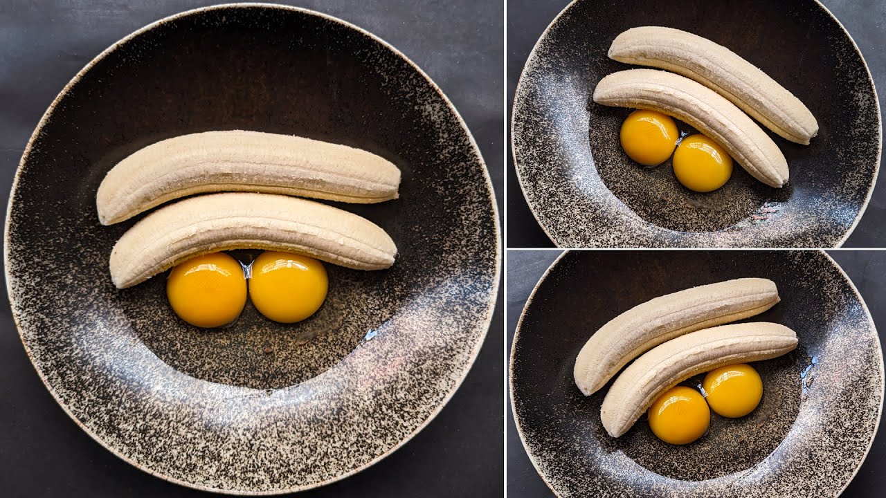 Easy Way To Eat Eggs With Bananas / Simple Healthy Breakfast Recipe / 5 Mints Cheap & Tasty Snacks Easy Way To Eat Eggs With Bananas / Simple Healthy Breakfast Recipe / 5 Mints Cheap & Tasty Snacks