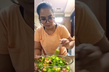 What we ate in dinner #shortsfeed #minivlog #youtubeshorts #whatweeat #dinnerrecipes #salad #healthy