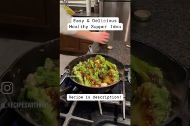 Easy teriyaki chicken broccoli stir fry recipe #shorts #recipe #healthydinner