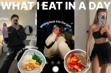 WHAT I EAT IN A DAY | healthy meal ideas and 75 day challenge...