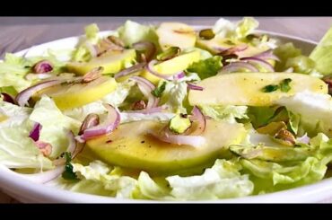 Green Apple Salad With Dressing | Apple Salad Recipes | Apple Salad | Salad Recipes