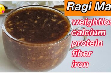 Instant Healthy Breakfast in just 10mint-Ragi Malt for Weight Loss-Ragi Breakfast-Breakfast Ideas