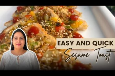 Healthy Sesame Toast | healthy snack recipe |  Tempting Tadka