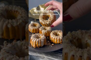 High Protein, Healthy Donuts! #healthyfood #highproteinrecipes #healthyrecipes #donuts