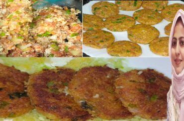 Oats Cutlets Recipe | Healthy Snacks Recipe | Vegetables Snacks Recipe | Mix Vegetables Oats Cutlets