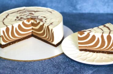 Unforgettably! HEALTHY Cheesecake Zebra! Low-calorie gluten-free sugar-free recipe!