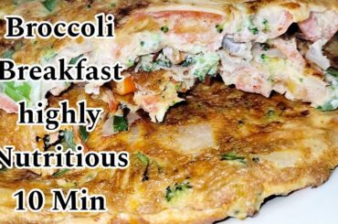 HIGHLY NUTRITIOUS Broccoli Breakfast in just 10 min  /Healthy breakfast ideas/ instant breakfast