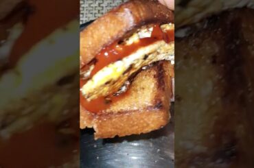 Healthy breakfast #Bread butter omlet #bachelor special #viral #sandwich bread omlet mouth watering