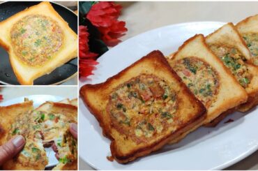 Bread Omelette Sandwich | Very Easy & Healthy Recipe | Homemade Omelette Sandwich Ayesha ka kitchen