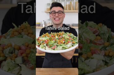 Tahini Salad with Crunchy Chickpeas