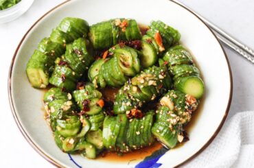Quick & Refreshing Spicy Asian Cucumber Salad