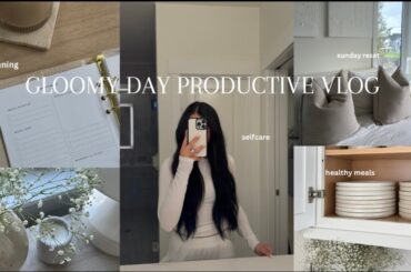 PRODUCTIVE DIML VLOG | aesthetic | selfcare | planning | healthy meals | home reset |