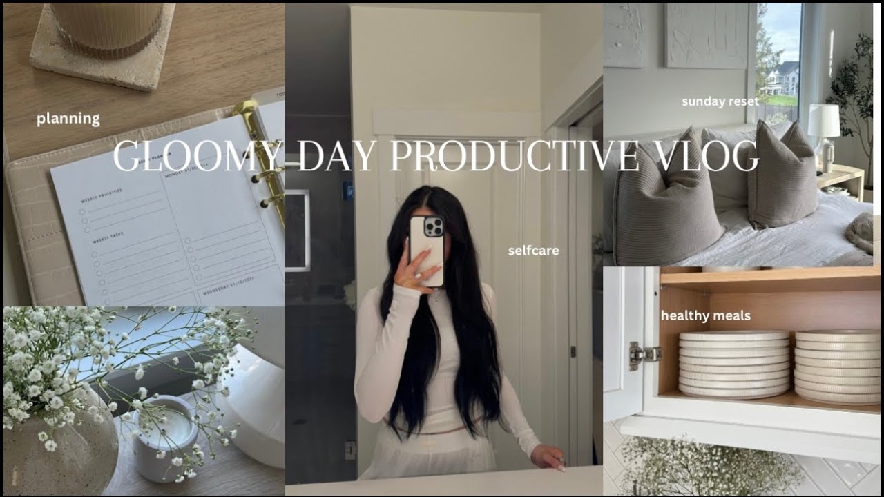 PRODUCTIVE DIML VLOG | aesthetic | selfcare | planning | healthy meals | home reset | PRODUCTIVE DIML VLOG | aesthetic | selfcare | planning | healthy meals | home reset |