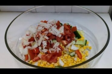 Quick and Easy Corn Salad Recipe || Healthy And Tasty Corn Salad For Weight Loss