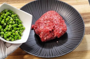 1 Cup peas & 300g Ground Beef |Healthy Dinner Recipe
