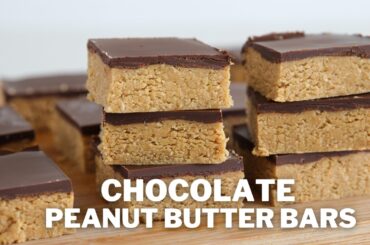 Chocolate Peanut Butter Bars Recipe | Healthy & Gluten Free