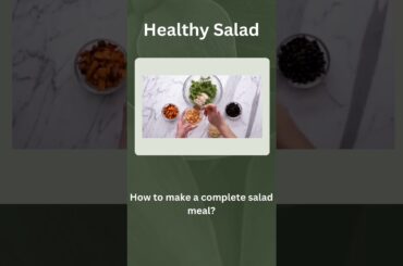 How do you make a healthy salad meal? #healthyeating #saladrecipe  #youtubeshorts