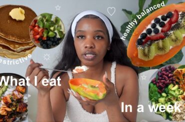 #roadto10k | what I eat in a week | healthy balanced meals | intuitive