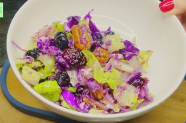 Best Blueberry Cabbage Salad | Healthy Salad Recipe