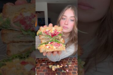 sourdough egg salad endive sammie #sandwich #protein #lunch #easyrecipe #probiotics #healthy #health