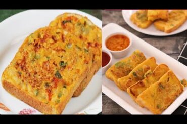 5 mins Besan Bread Toast Recipe | Gram Flour Bread Toast | Easy Snacks Recipe | health tips kitchen