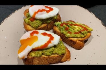Avocado bread with poached egg | Easy and healthy recipe #breakfastrecipe