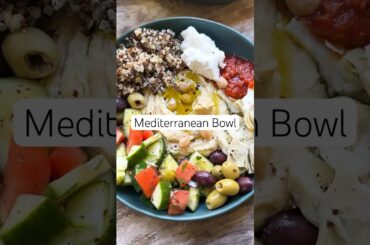 Mediterranean Bowls with Quinoa (Easy Mediterranean Diet Recipe!) #shorts