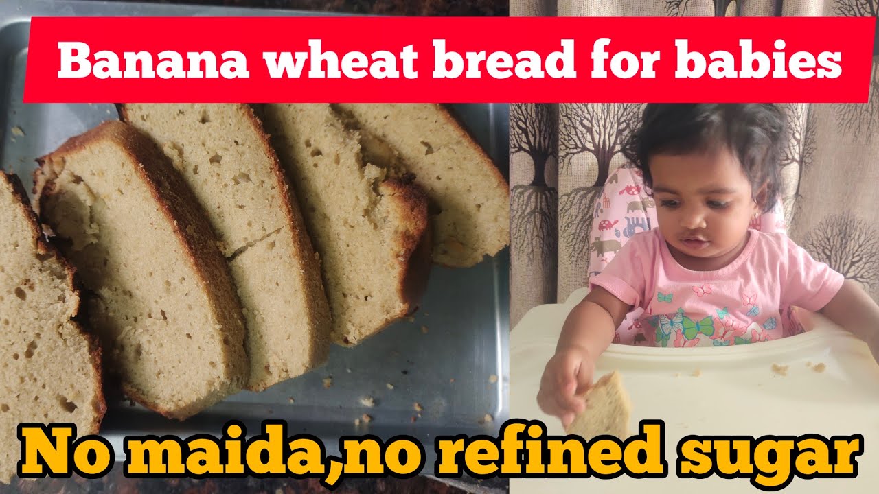 Banana wheat bread for babies| evening snack recepies |No maida ,No refined sugar|healthy recipe Banana wheat bread for babies| evening snack recepies |No maida ,No refined sugar|healthy recipe