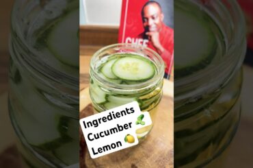 Detox the body with cucumber and lemon water!