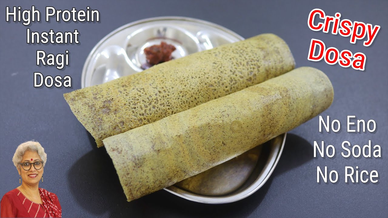 High Protein Instant Ragi Dosa Recipe – No Eno/No Soda/No Rice – Ragi Recipes For Weight Loss High Protein Instant Ragi Dosa Recipe - No Eno/No Soda/No Rice - Ragi Recipes For Weight Loss