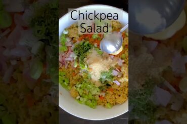 Simple and healthy chickpea salad recipe - perfect for sandwiches or as a side dish!