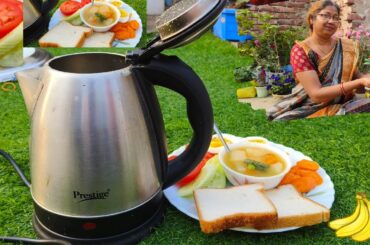 Healthy Breakfast recipe in Electric kettle | How to Cook Dal and boil egg in Electric Kettle