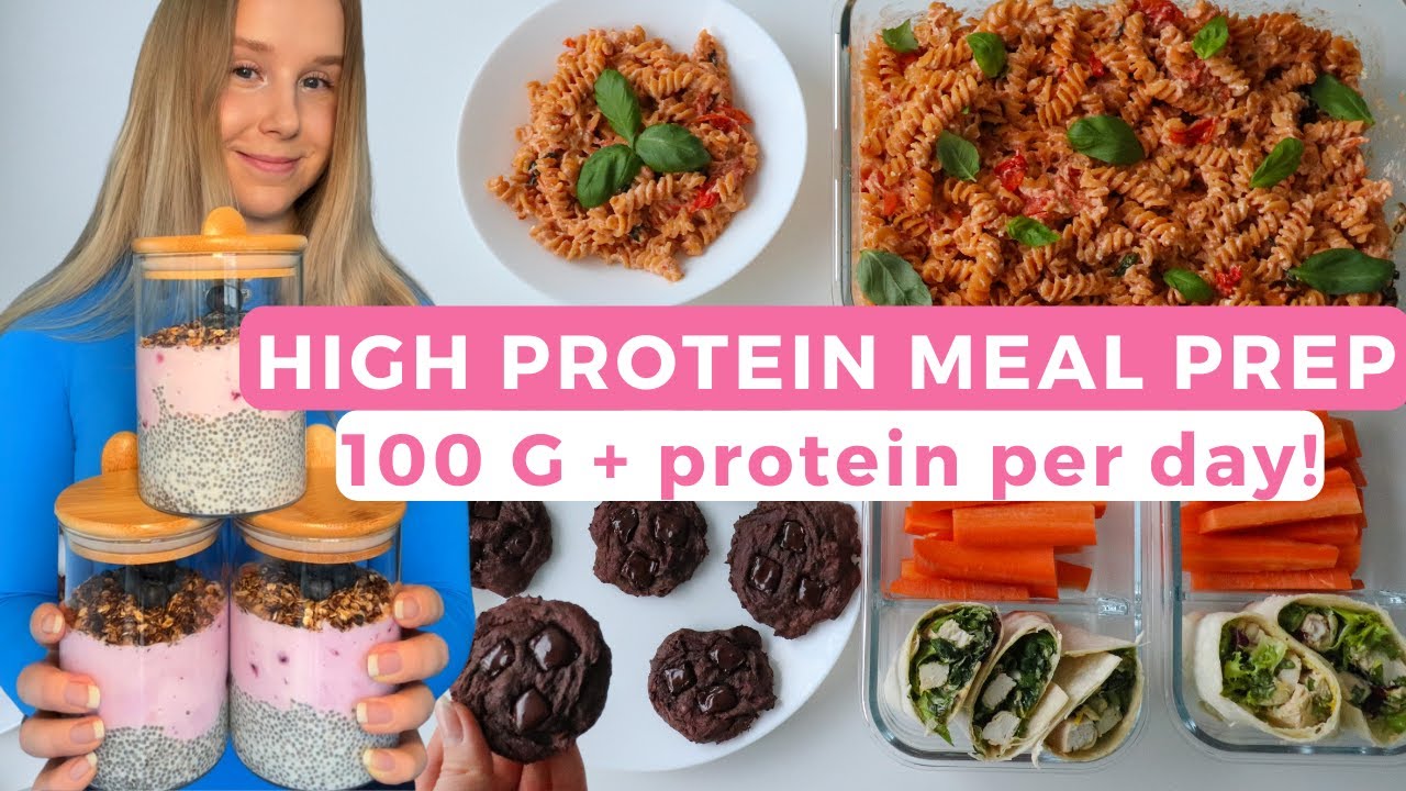 Healthy & High protein Meal Prep | 100G+ Protein Per Day Healthy & High protein Meal Prep | 100G+ Protein Per Day