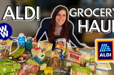 HEALTHY ALDI GROCERY HAUL | My Weight Loss Journey | WW (WeightWatchers) points, calories & macros