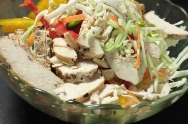 Cabbage salad for weight loss | grilled chicken salad recipe | Healthy salad recipe