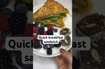 Quick and easy breakfast sandwich #BreakfastSandwich #Healthy #MyHealthyMeals #highproteinbreakfast