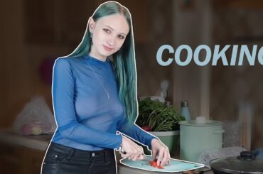 Cooking: A quick and healthy lunch from me!