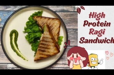 High Protien Ragi Sandwich | New Healthy Breakfast Recipe #foodhub #sandwich