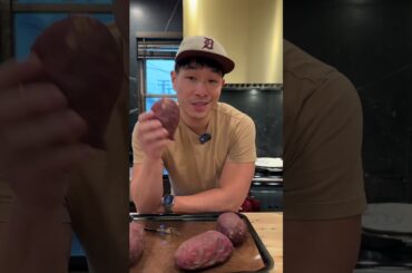 One of my favorite healthy snacks to have lying around: Japanese Sweet Potato