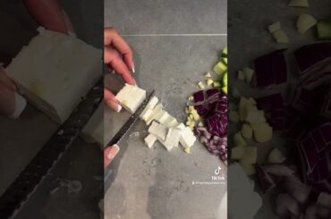 Super yummy, easy & high protein salad recipe #asmrvideo #healthysalad #highprotein #saladrecipe