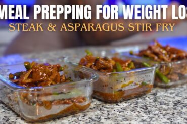 HEALTHY MEAL PREP IDEAS | STEAK & ASPARAGUS STIR FRY RECIPE | HEALTHY RECIPES |