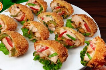 Malai Chicken Bread Pocket || Iftar Special Recipe || Ramadan 2023 Recipes