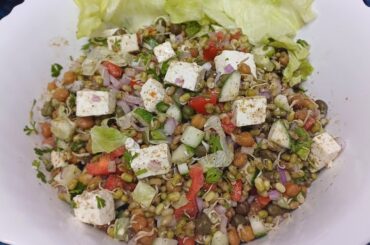 Sprouts salad recipe | How to make sprouts salad | Healthy salad recipe