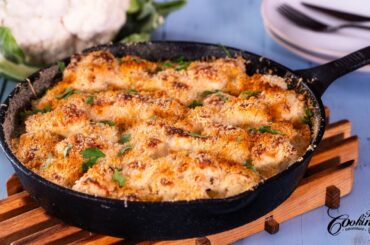 Cauliflower Gratin - Easy Recipe for a Healthy Low-Carb Side Dish