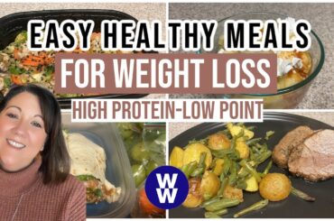 Easy Healthy Meals for Weight Loss | What I’m Eating INCLUDING DESSERT | High Protein & Low Points