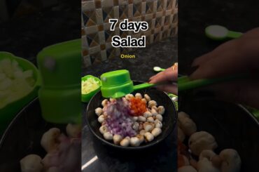 7 DAYS OF SALAD | FOR WEIGHT LOSS | Full recipe in discription | #youtubeshorts #food #Salad